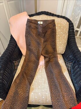 Leopard Print Frame JetPants - Brown